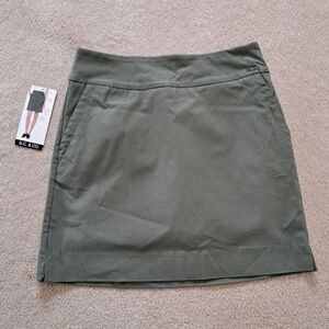 ❤️ S.C.& Co. Pull On Skort Green Stretch Skirt Women's Various Sizes NWT